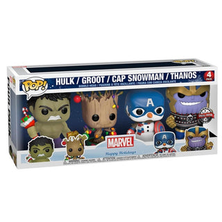 FunkoPOP! - Pack da 4 - Marvel - Holiday