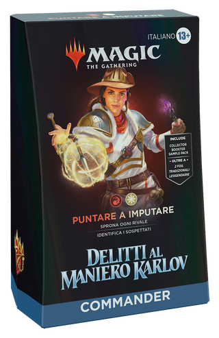 Puntare a Imputare Commander Deck ITA – Delitti al Maniero Karlov - Magic the Gathering