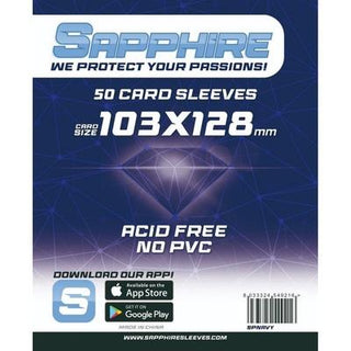 Sapphire 100 Sleeves Navy 103x128 mm