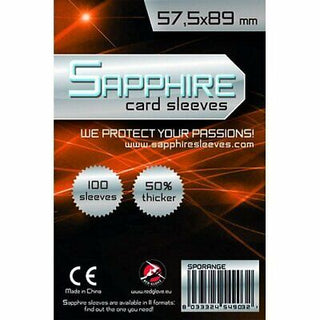 Sapphire 100 Sleeves Orange 57,5x89mm